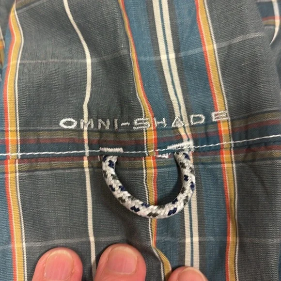 Columbia PFG Omni shade Men's Casual Plaid button down long sleeve medium - Picture 3 of 8